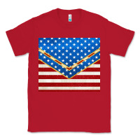 Red glitter american flag Classic Tee - TumblerDesignByShophia