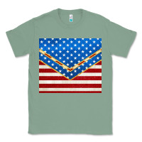 Sage glitter american flag Classic Tee - TumblerDesignByShophia