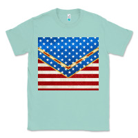 Seafoam glitter american flag Classic Tee - TumblerDesignByShophia