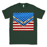 Sports Green glitter american flag Classic Tee - TumblerDesignByShophia