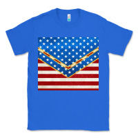 True Royal glitter american flag Classic Tee - TumblerDesignByShophia