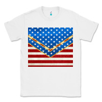White glitter american flag Classic Tee - TumblerDesignByShophia