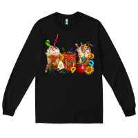 Black Teacher Coffee Cups Long Sleeve Tee - FaDigitalArtStudio