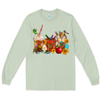 Matcha Teacher Coffee Cups Long Sleeve Tee - FaDigitalArtStudio