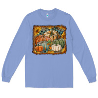 Colony Blue pumpkins with sunflowers Long Sleeve Tee - RanaPortraitStore