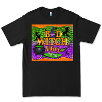Black Bad witch vibes Premium Tee - NancyCooperArtShop