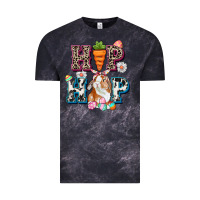 Cloud Black Western hip hop bunny Easter Day Vintage Tee - CowGirlArtShop