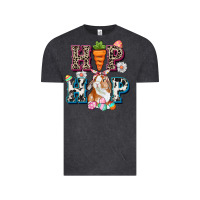 Vintage Black Western hip hop bunny Easter Day Vintage Tee - CowGirlArtShop