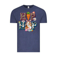 Vintage Denim Western hip hop bunny Easter Day Vintage Tee - CowGirlArtShop