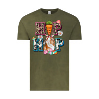 Vintage Olive Western hip hop bunny Easter Day Vintage Tee - CowGirlArtShop