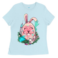 Baby Blue Easter egg Nurse Easter Day Ladies Tee - HowdyJamesFarm