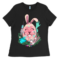 Black Easter egg Nurse Easter Day Ladies Tee - HowdyJamesFarm