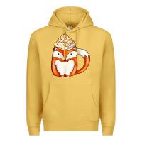 Antique Gold coffee cups animal Premium Hoodie - CowhideDigitalArt