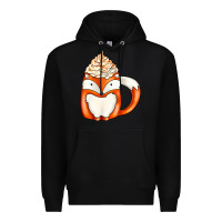 Black coffee cups animal Premium Hoodie - CowhideDigitalArt