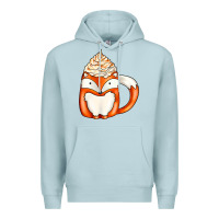 Blue Mist coffee cups animal Premium Hoodie - CowhideDigitalArt