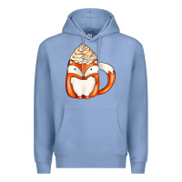 Colony Blue coffee cups animal Premium Hoodie - CowhideDigitalArt