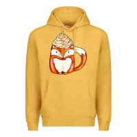 Mustard coffee cups animal Premium Hoodie - CowhideDigitalArt