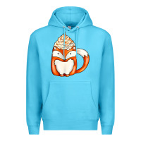 Ocean Blue coffee cups animal Premium Hoodie - CowhideDigitalArt