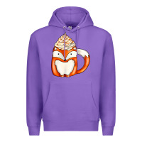 Purple coffee cups animal Premium Hoodie - CowhideDigitalArt