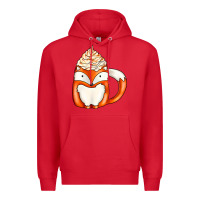 Red coffee cups animal Premium Hoodie - CowhideDigitalArt