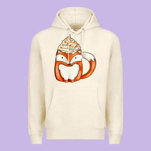Coffee Cups Animal Premium Hoodie Designed By Cowhidedigitalart