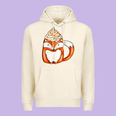 Coffee Cups Animal Premium Hoodie Designed By Cowhidedigitalart