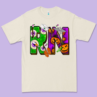 Halloween Rn Registered Nurse Premium Tee Designed By Nancycooperartshop