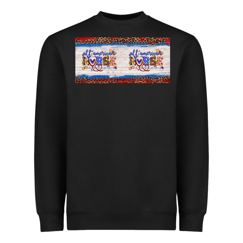 All American Nurse 15oz Mug Heavyweight Sweatshirt by Artiststas | Teevron