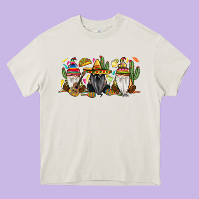 Mexican Gnomes Heavy Core Tee Designed By Ranaportraitstore