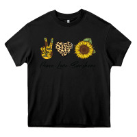 Black Peace Love Sunshine Heavy Core Tee - Bettercallsaul