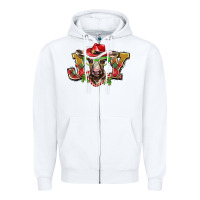 White christmas joy baby cow Zipper Hoodie - BarkalooDesign