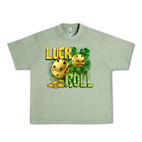 Oil Green Luck and roll Urban Heavy Tee - CowGirlArtShop
