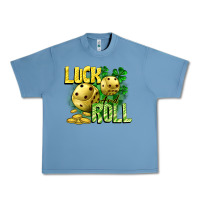 Pebble Blue Luck and roll Urban Heavy Tee - CowGirlArtShop