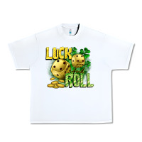 White Luck and roll Urban Heavy Tee - CowGirlArtShop