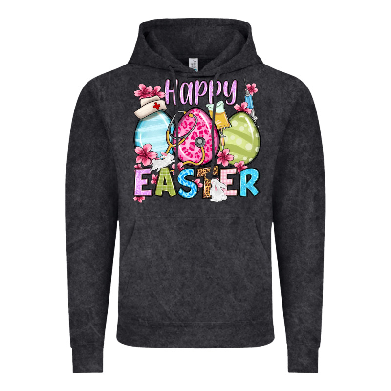 Happy Easter Eggs Vintage Hoodie by OliviaCreatesArt | Teevron