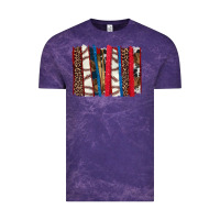 Cloud Purple Baseball brushstroke Vintage Tee - HowdyJamesFarm
