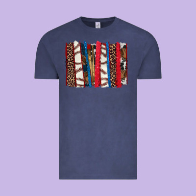 Baseball Brushstroke Vintage Tee Designed By Howdyjamesfarm