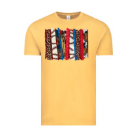 Vintage Mustard Baseball brushstroke Vintage Tee - HowdyJamesFarm