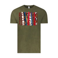 Vintage Olive Baseball brushstroke Vintage Tee - HowdyJamesFarm