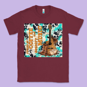 Fueled By Coffee And Country Music Classic Tee Designed By Tumblerdesignbyshophia