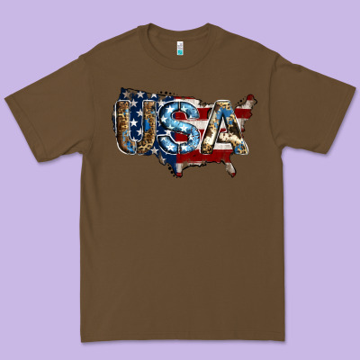 Usa American Flag Background Premium Tee Designed By Jasminsmagicworld