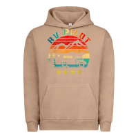 Pigment Burro rv pilot camping funny vintage motorhome travel vacation t shirt Urban Hoodie - maiPhamDesign