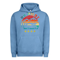 Pigment Pebble Blue rv pilot camping funny vintage motorhome travel vacation t shirt Urban Hoodie - maiPhamDesign