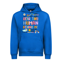 Cobalt dear tiny human behind me Urban Hoodie - JahusDesignShop
