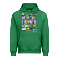 Emerald dear tiny human behind me Urban Hoodie - JahusDesignShop