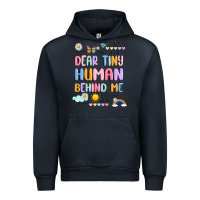 Navy dear tiny human behind me Urban Hoodie - JahusDesignShop