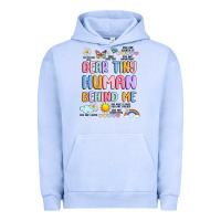 Pigment Grape Ice dear tiny human behind me Urban Hoodie - JahusDesignShop
