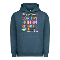 Pigment Midnight Navy dear tiny human behind me Urban Hoodie - JahusDesignShop