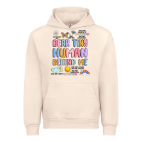 Sandshell dear tiny human behind me Urban Hoodie - JahusDesignShop