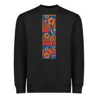 Black usa flag and cross penwraps Heavyweight Sweatshirt - Artiststas